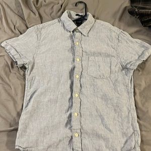 J Crew Short-Sleeve Button-Down Shirt - Light Blue - Size Medium - Never worn